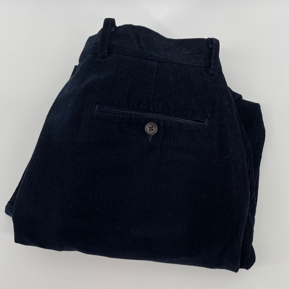 Lauren Ralph Lauren Men's Navy Blue Corduroy Pants 31x32 Cotton Wale Trousers